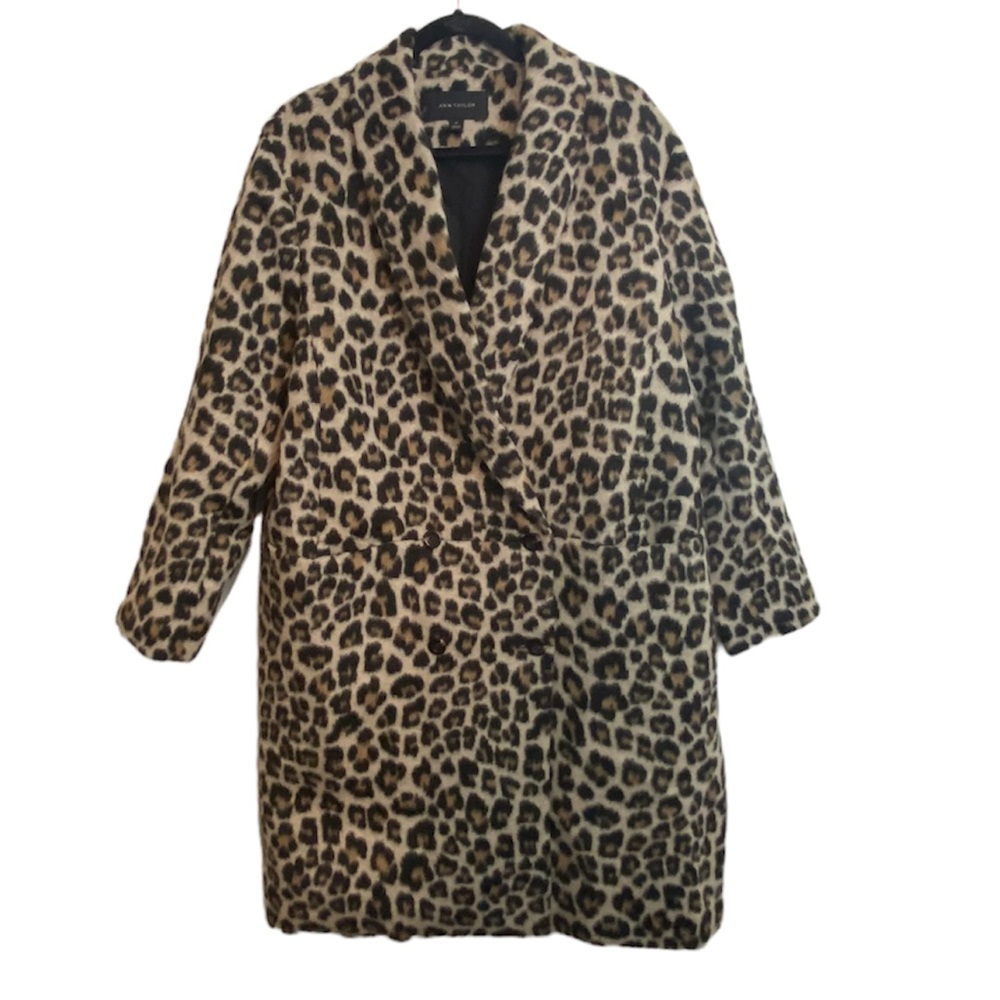 Leopard Long Peacoat